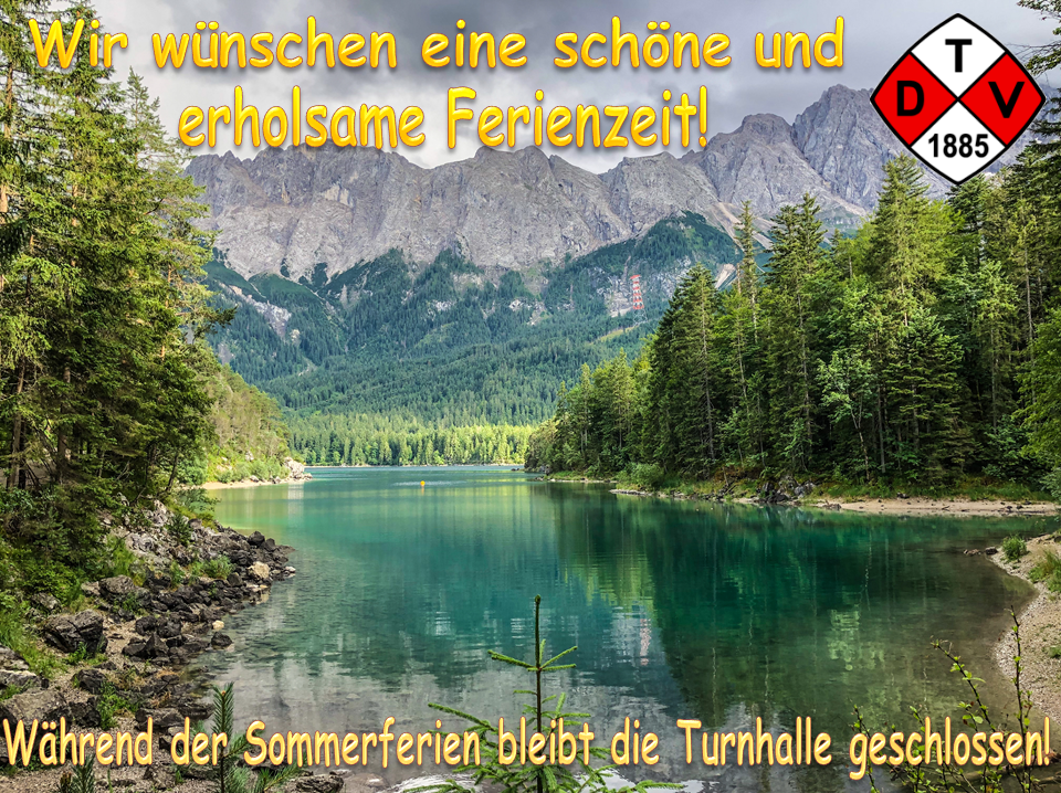 Aushang Sommerferien